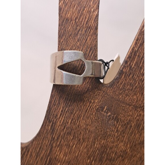 Peyote Bird Asymmetric Sterling Silver Ring Arrow Head Cut Out Size 6.25 NWT - Picture 1 of 8